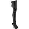 Pleaser - DELIGHT4019 Plattform Overknee Stiefel - Schwarz Product image